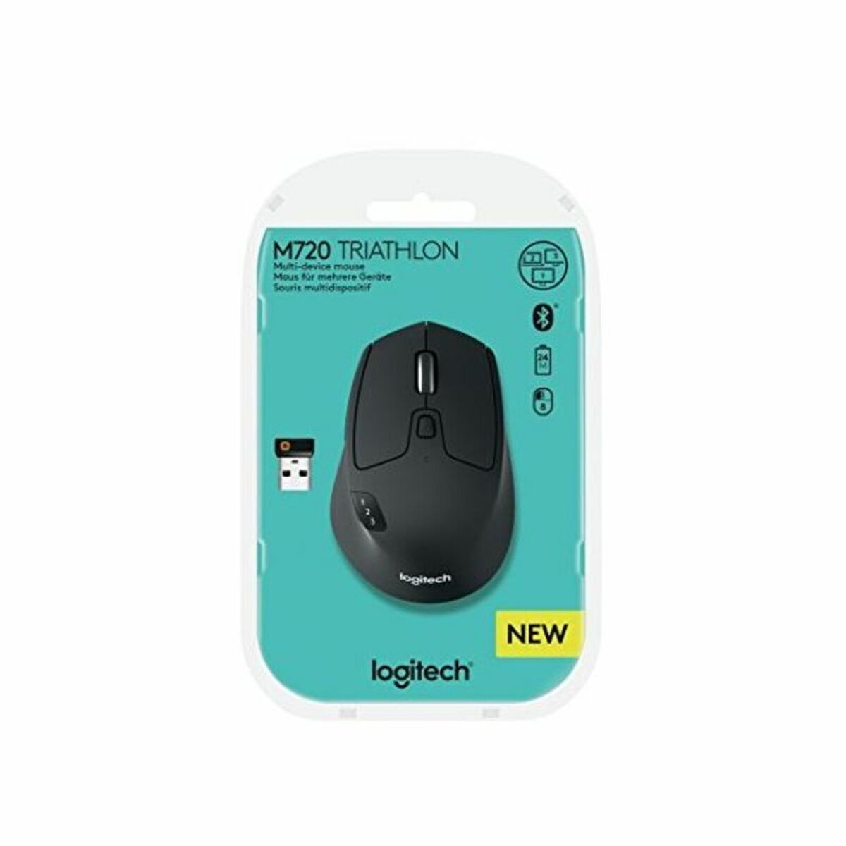 Optisk trådløs mus Logitech M720 Valge Must 1000 dpi